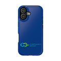 Impact-Resistant Phone Case — Navy with Compliance Group Logo