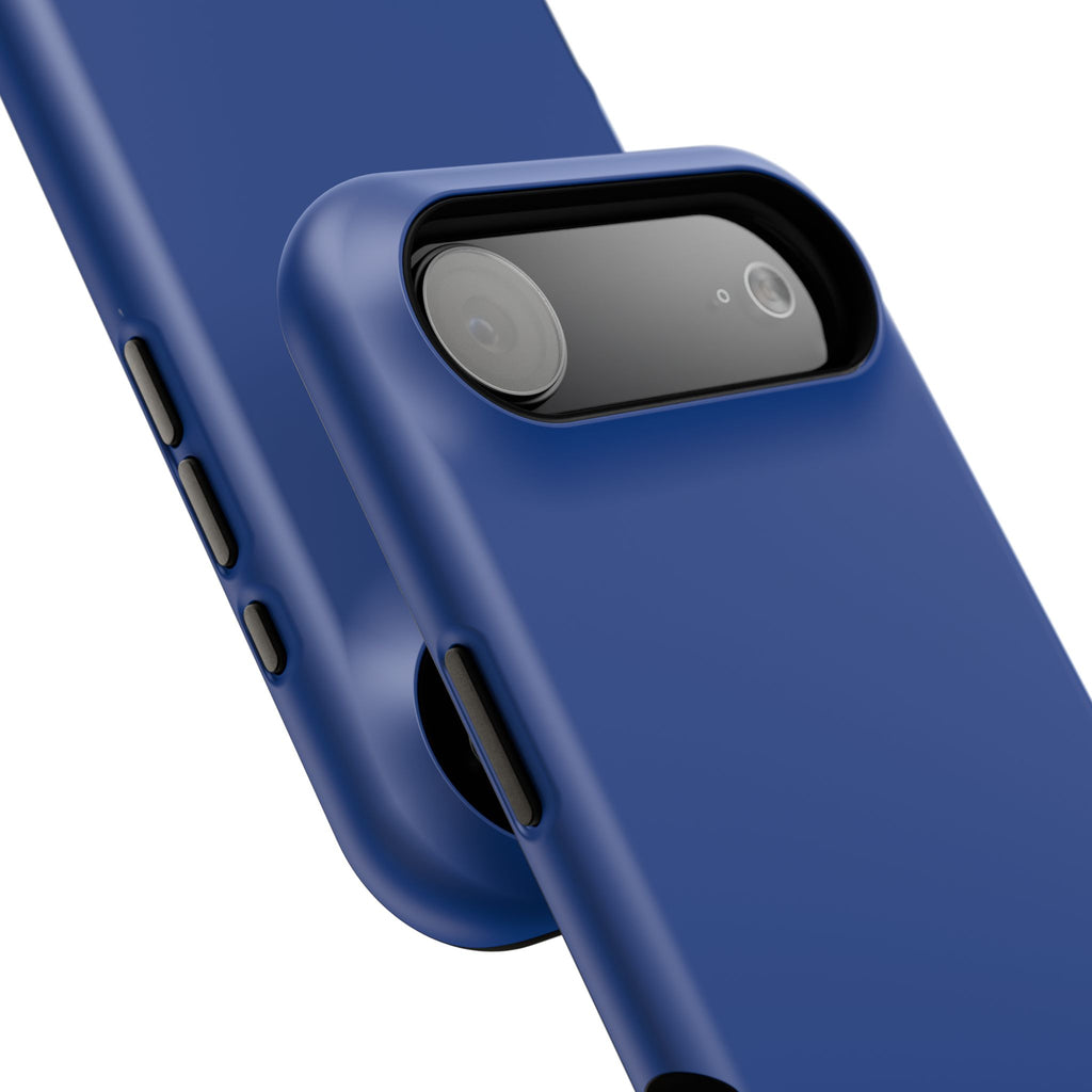 Impact-Resistant Phone Case — Navy with Compliance Group Logo